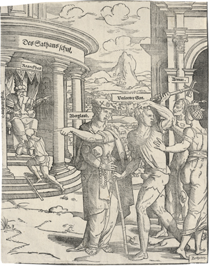 Lot 5010, Auction  126, Anthonisz., Cornelis, Der verlorene Sohn wird zum Tempel Satans geführt