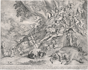 Los 5241 - Testa, Pietro - Venus und Adonis nach der Jagd, umgeben von Putti - 0 - thumb