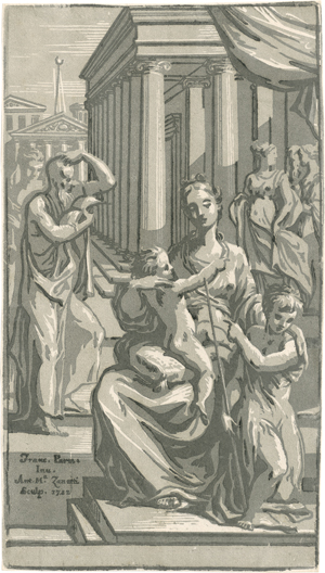 Lot 5345, Auction  126, Zanetti, Anton Maria, Die Madonna mit dem Kind und dem Johannesknaben
