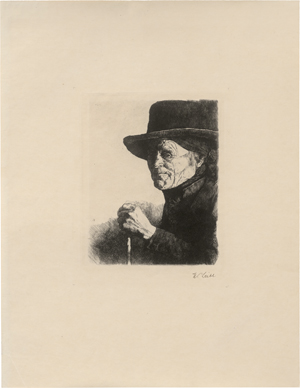 Lot 5396, Auction  126, Leibl, Wilhelm, Alter Mann mit Stock