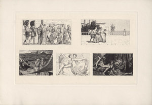 Lot 5444, Auction  126, Klinger, Max, Amor und Psyche (Opus V b, Mappe II)