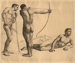 Los 5475 - Wolfsfeld, Erich - Die drei Bogenschützen - 0 - thumb