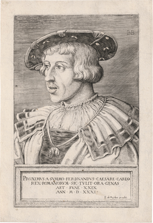 Lot 5492, Auction  126, Beham, Barthel, Bildnis Kaiser Ferdinand I.