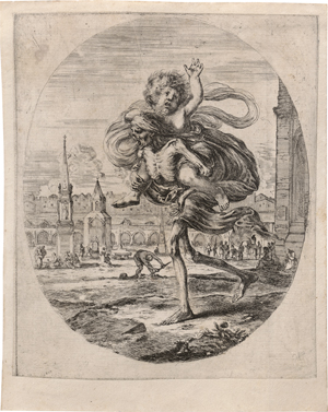 Lot 5498, Auction  126, Bella, Stefano della, Der Tod mit dem Kind auf dem Rücken