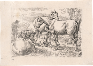 Los 5501 - Berchem, Nicolaes - Animalia: Vier Folgen mit Tieren - 1 - thumb