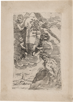 Los 5517 - Cantarini, Simone - Allegorie des Foglia Flusses mit dem Wappen von Pesaro - 0 - thumb