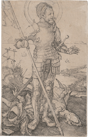 Lot 5536, Auction  126, Dürer, Albrecht, St. Georg zu Fuß