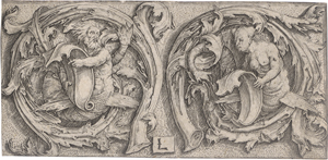 Lot 5615, Auction  126, Leyden, Lucas van, Ornament mit Triton und Sirene