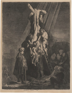 Lot 5669, Auction  126, Rembrandt Harmensz. van Rijn, Die große Kreuzabnahme (2. Platte). 