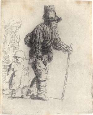 Lot 5677, Auction  126, Rembrandt Harmensz. van Rijn, Der Bauer mit Weib und Kind auf der Reise