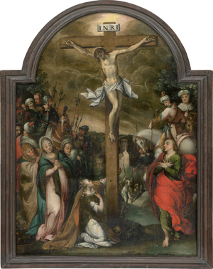 Los 6015 - Süddeutsch - um 1600. Das jüngste Gericht, Kreuzigung,  - 2 - thumb