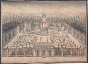 Lot 6548, Auction  126, Diesel, Matthias, Eglosheim: Prospect und Perspectiv des Graf Königsfeldischen Lust-Garten zu Egloßheim