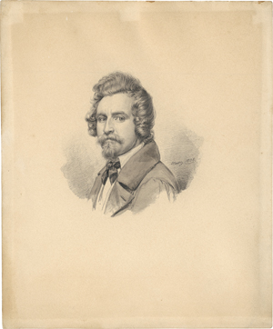 Los 6661 - Lessing, Carl Friedrich - Bildnis eines jungen Künstlers mit Vollbart - 0 - thumb