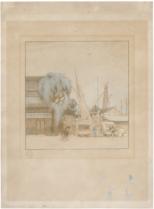 Lot 7017, Auction  126, Orlik, Emil, Nihon-Bashi, Tokio (Remarque-Abdruck)