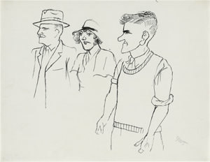 Lot 7093, Auction  126, Grosz, George, Passanten Berlin
