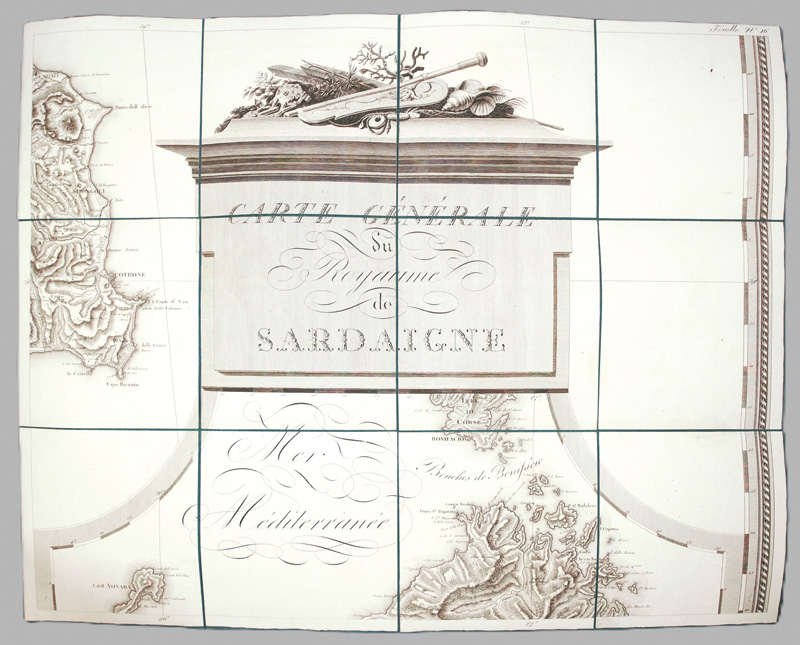 Lot 75, Auction  126, Bacler d'Albe, Louis Albert Guislain, Carte générale du theatre de la guerre en Italie et dans les Alpes [und:] Carte générale du royaume de Sardaigne