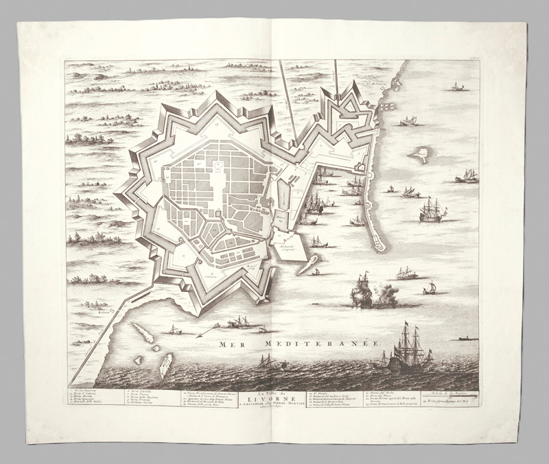 Lot 87, Auction 126, Blaeu, Johannes und Mortier, Pierre, La ville de Livorne