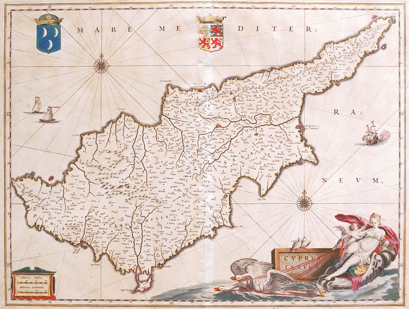 Lot 89, Auction 126, Blaeu, Willem Janszoon, Cyprus Insula