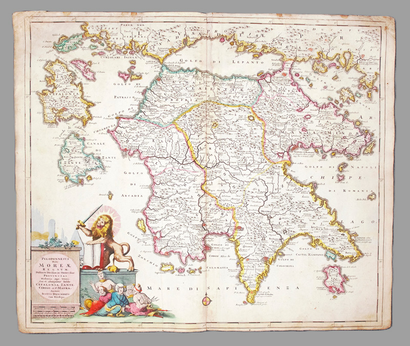 Lot 94, Auction  126, Danckerts, Justus, Sammlung von 54 grenzkolorierten Kupferstichkarten