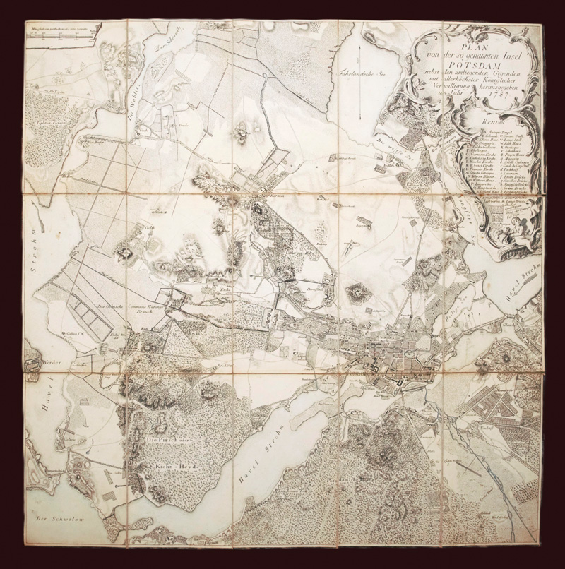 Lot 240, Auction 126, Schleuen, Johann David, Plan von der so genannten Insel Potsdam nebst den umliegenden Gegenden