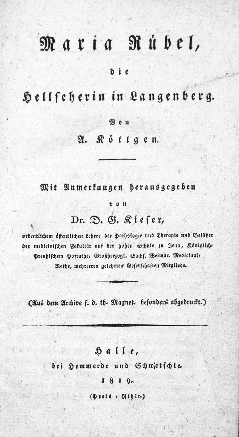 Lot 313, Auction 126, Köttgen, Johann Adolf, Maria Rübel, die Hellseherin in Langenberg