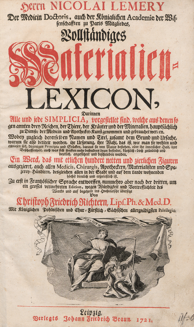 Lot 317, Auction 126, Lémery, Nicolai, Vollständiges Materialien-Lexicon