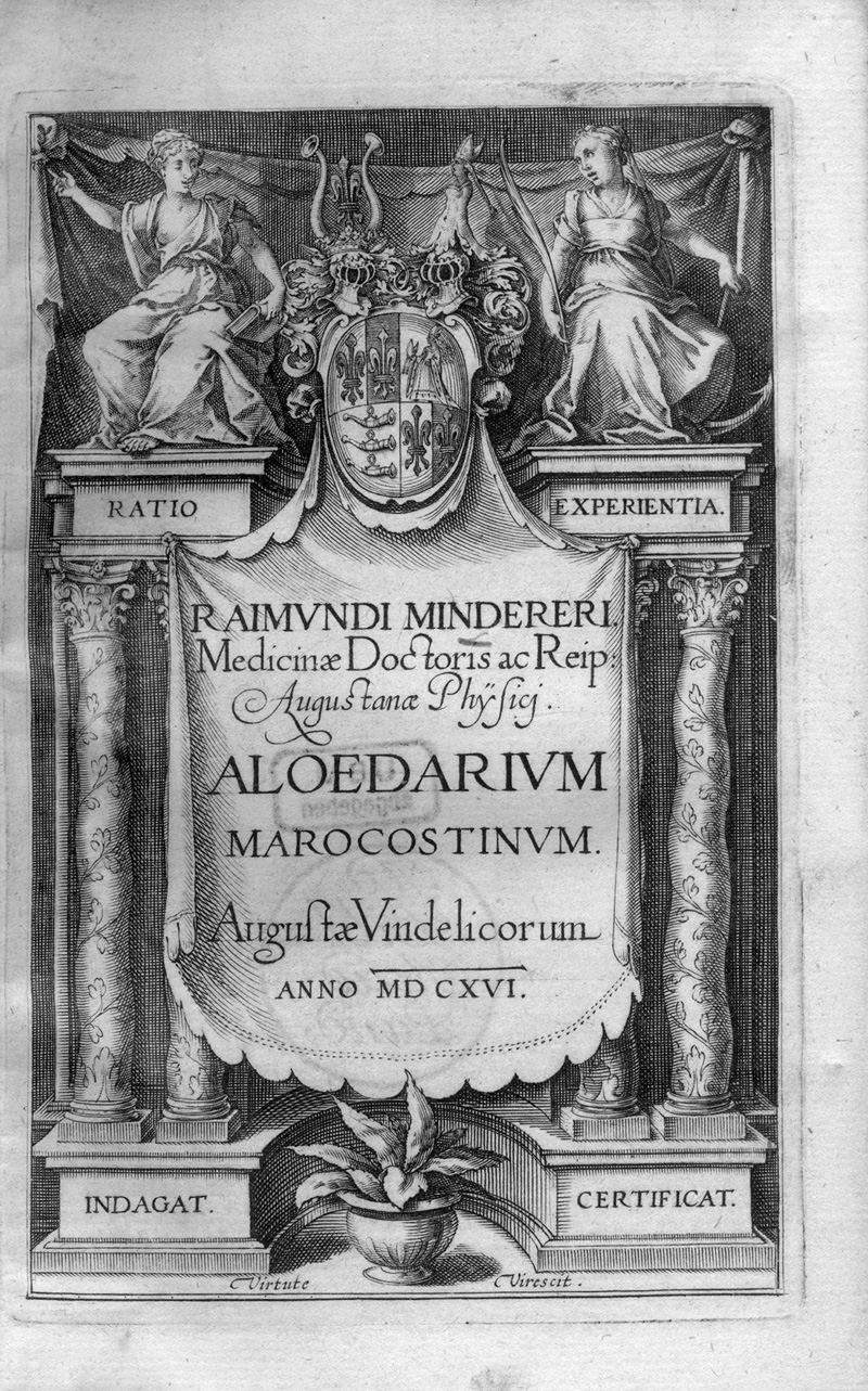 Lot 319, Auction 126, Minderer, Raimund, Aloedarium Marocostinum