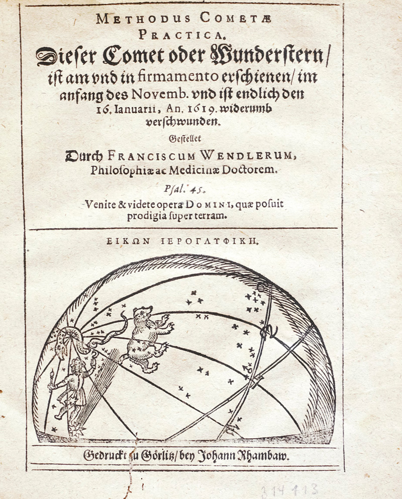 Lot 358, Auction 126, Wendler, Franz, Methodus cometae practica. Görlitz, J. Rhambaw, 1619