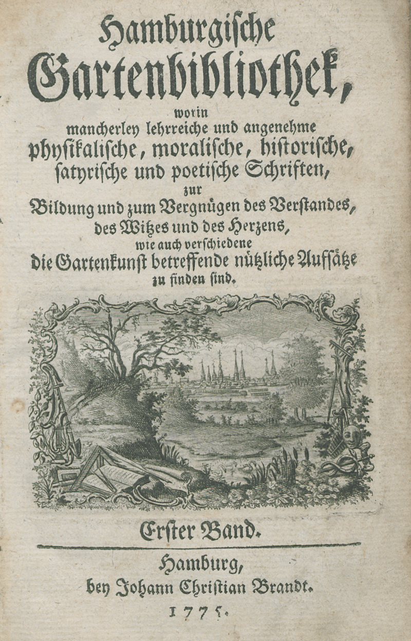 Lot 396, Auction  126, Leyding, Johann Dietrich, Hamburgische Gartenbibliothek