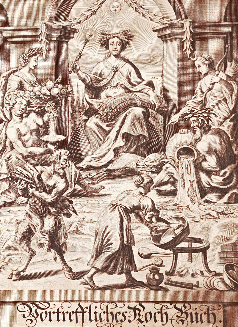 Lot 429, Auction  126, Nürnbergisches Kochbuch, Der aus dem Parnasso ehmals entlauffenen vortrefflichen Köchin