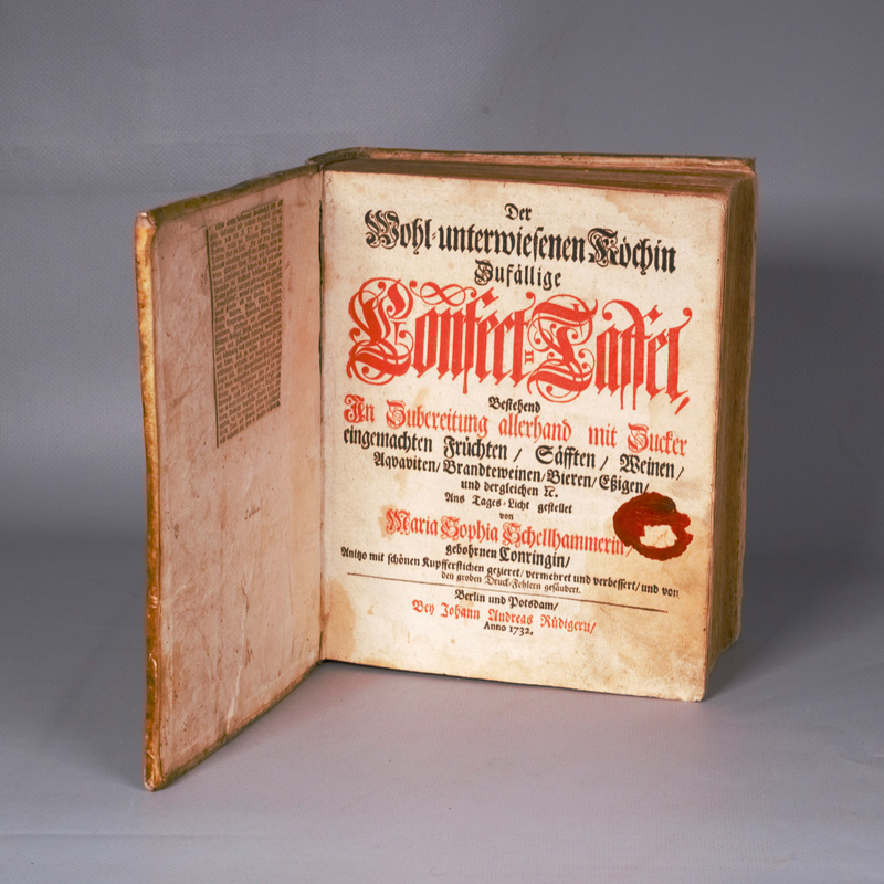 Lot 432, Auction 126, Schellhammer, Maria Sophia, Der Wohl-unterwiesenen Köchin zufällige Confect-Taffel