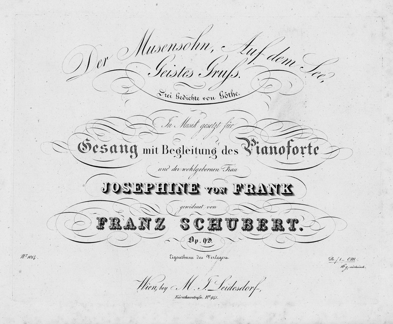 Lot 461, Auction 126, Lieder mit Begleitung, Sammlung mit 18 originalen Notendrucken der großen Verlage