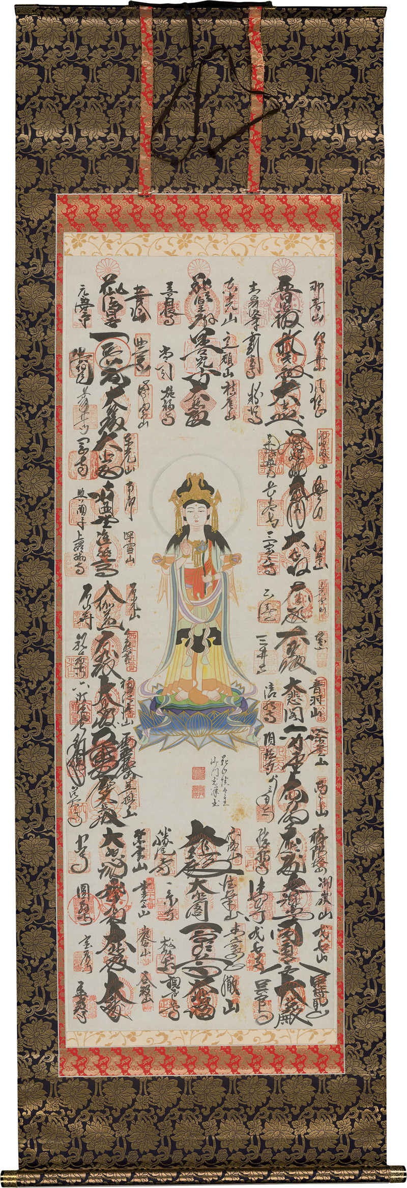 Lot 668, Auction  126, Saigoku sanjusansho, 2 Kakemono-Rollbilder mit der Darstellung der Kannon