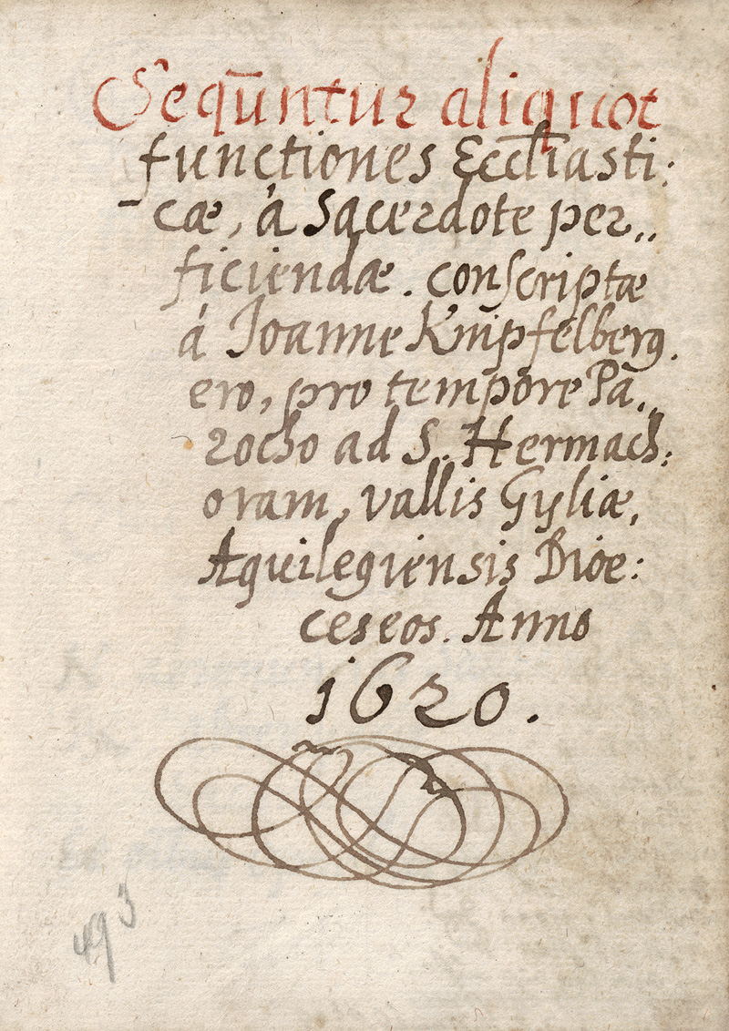 Lot 1025, Auction 126, Functiones ecclesiastica, Lateinische Handschrift auf Papier. 59 beschriebenen S. auf 30 Bl.