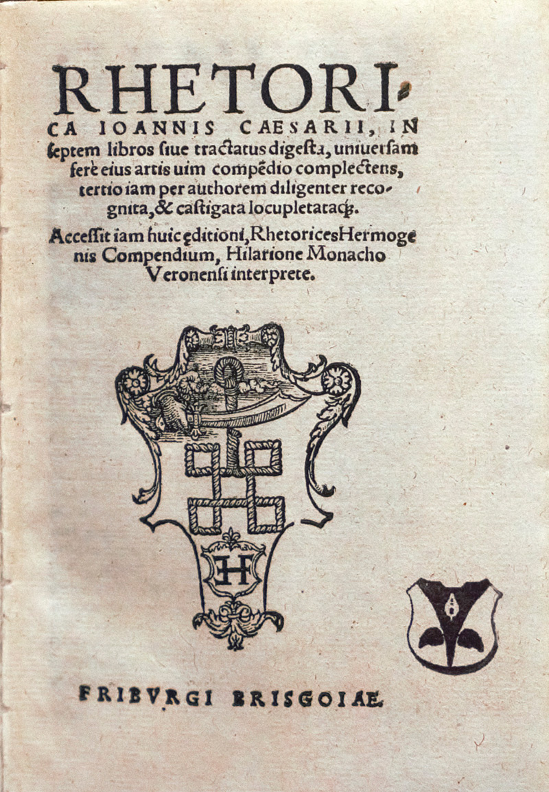 Lot 1116, Auction 126, Caesarius, Johannes, Rhetorica in septem libros sive tractatus digesta