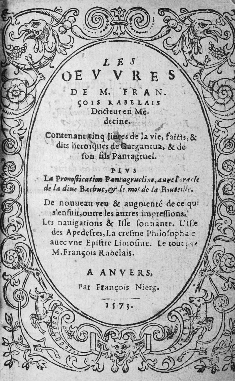 Lot 1179, Auction 126, Rabelais, François, Les oeuvres
