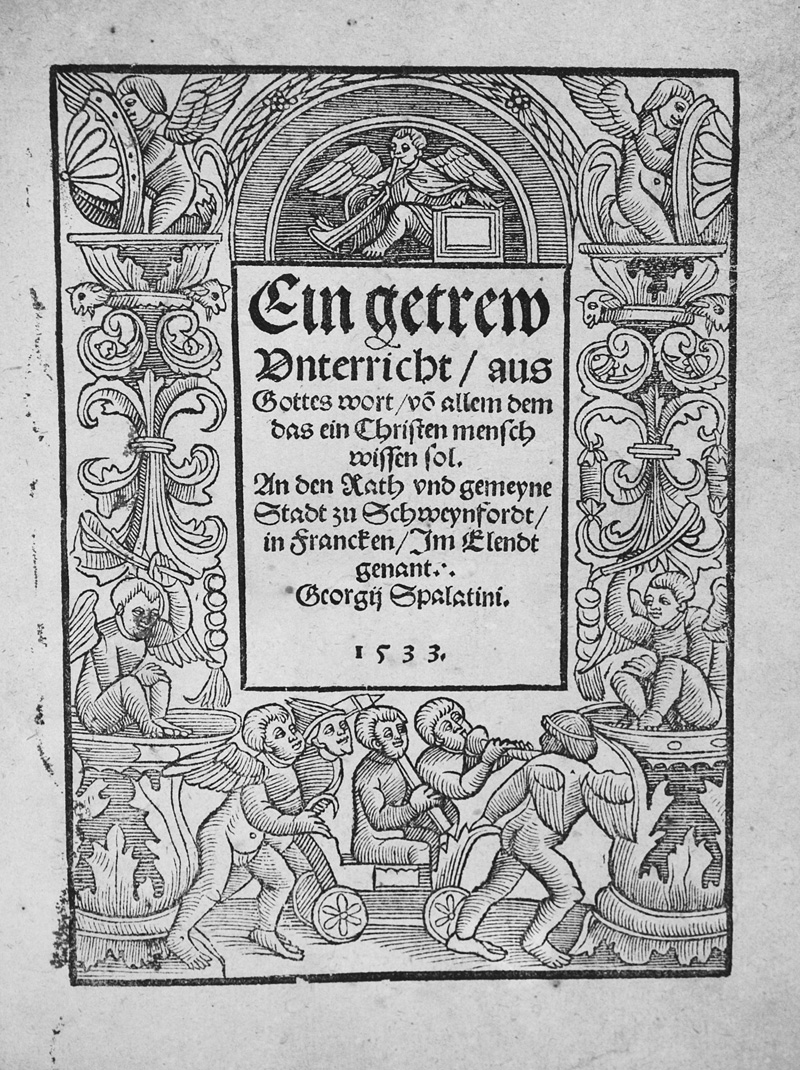 Lot 1192, Auction 126, Spalatin, Georg, Ein getrew Unterricht