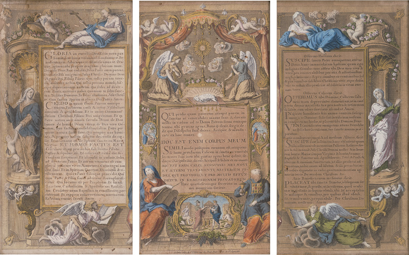 Lot 1214, Auction 126, Kanontafeln, mit Texten zur lateinisch-römischen Mess-Liturgie