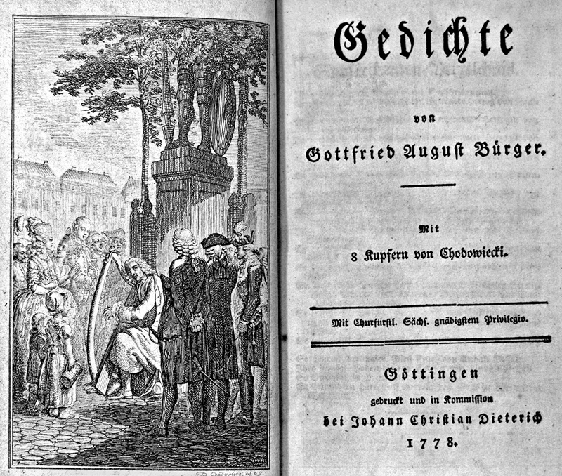 Lot 2010, Auction 126, Bürger, Gottfried August, Gedichte (erste Ausgabe)