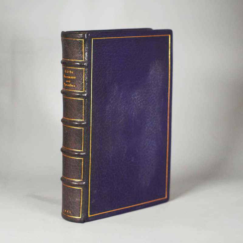 Lot 2033, Auction 126, Goethe, Johann Wolfgang von, Herrmann und Dorothea. Neue Ausgabe. Braunschweig 1822. - Im Meistereinband.