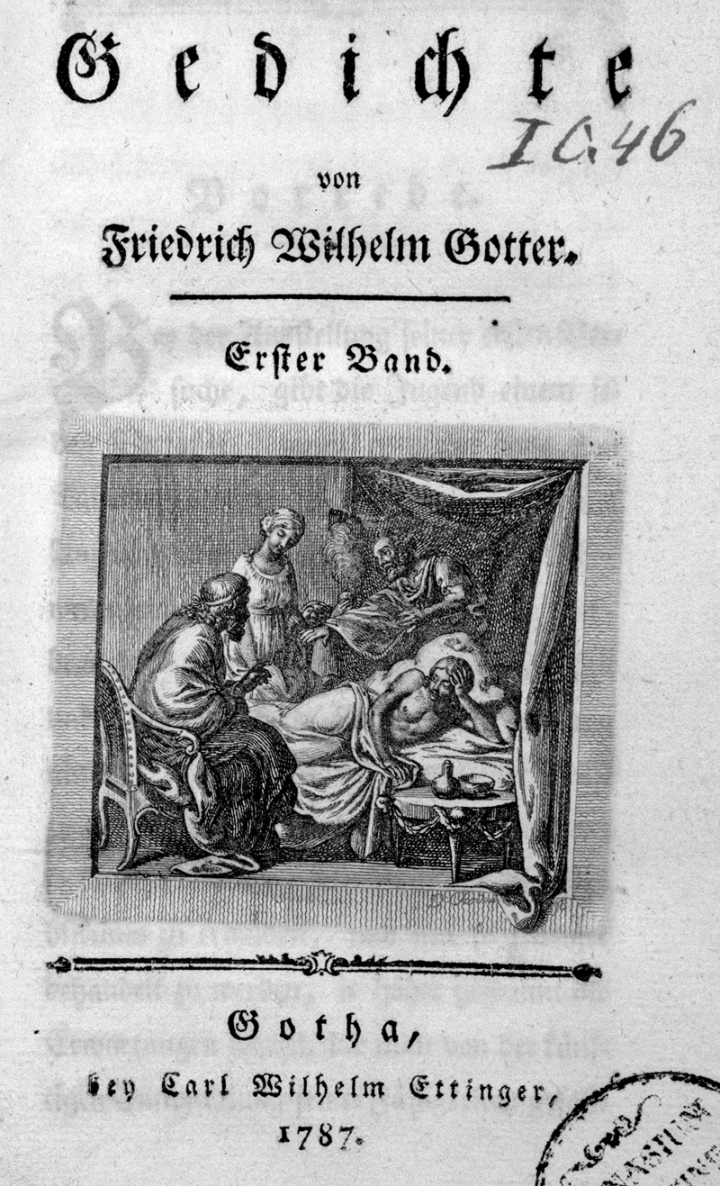 Lot 2042, Auction 126, Gotter, Friedrich Wilhelm, Gedichte