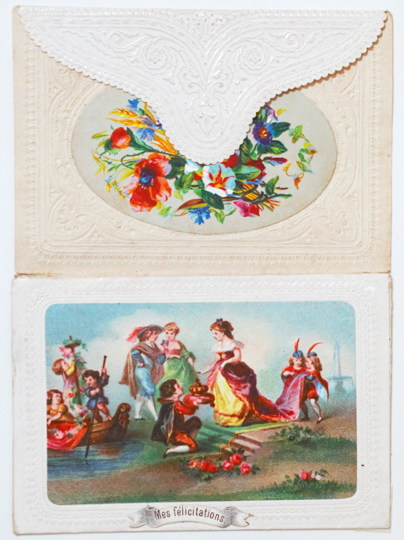 Lot 2147, Auction 126, Kuvert, "Mes félications" und "Souvenir".
