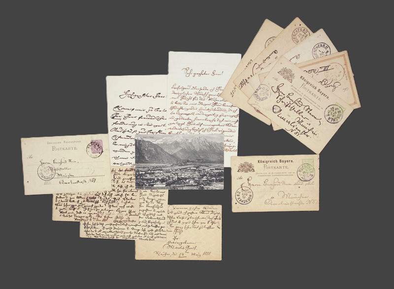 Lot 2528, Auction 126, Greif, Martin, Konvolut von 15 Autographen. 1887-1910