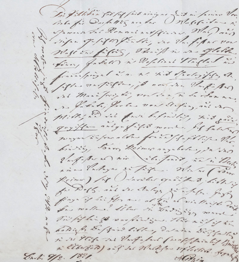 Lot 2531, Auction 126, Hitzig, Julius Eduard, Brief mit 3 Beigaben an A. M. Schlesinger. 1821