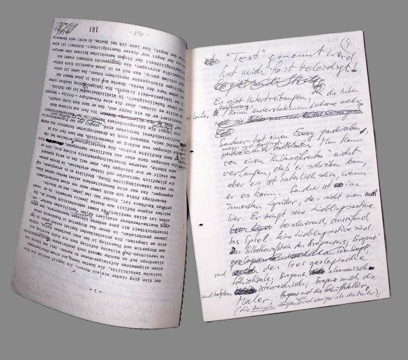 Lot 2547, Auction 126, Walser, Martin, Signiertes Manuskript "Bregenz, beneidenswert". 1984