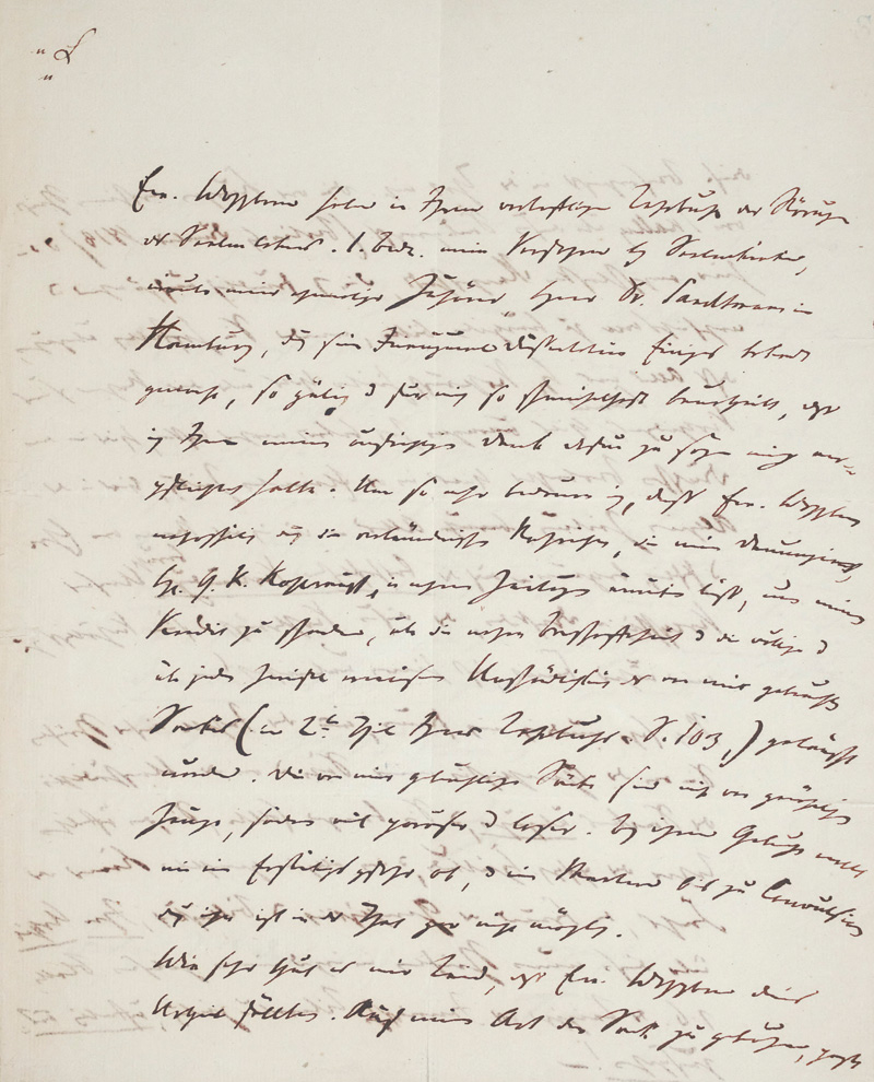 Lot 2559, Auction 126, Horn, Ernst, Brief an einen Professor der "psychiatrischen Heilkunde". 1818