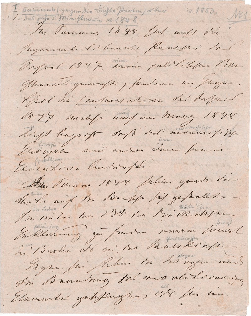 Lot 2595, Auction 126, Milde, Carl August, Große Sammlung von Lebensdokumenten. 1840-1861