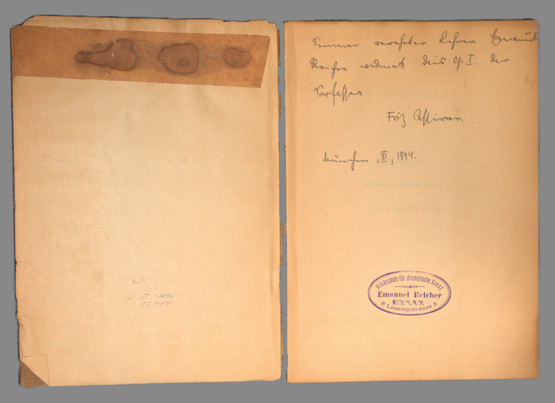 Lot 3041, Auction 126, Cassirer, Fritz, Edgar. Gedichte.