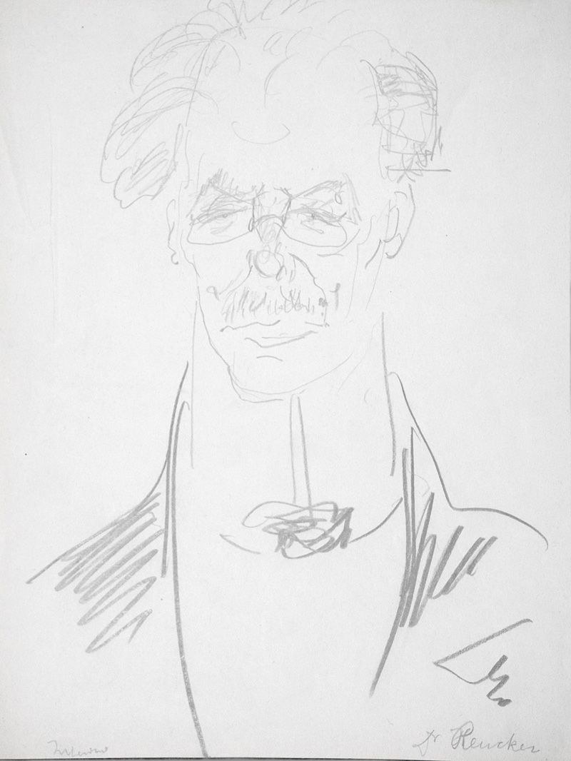 Lot 3061, Auction  126, Dolbin, Benedikt Fred, Portrait von Dr. Reucker