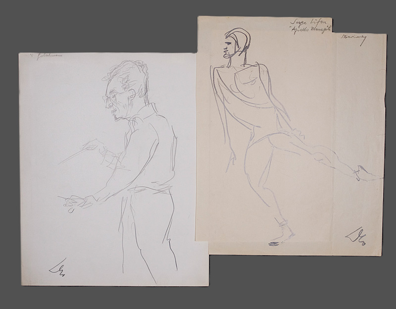Lot 3072, Auction 126, Dolbin, Benedikt Fred, Portrait von Vladimir Golschmann